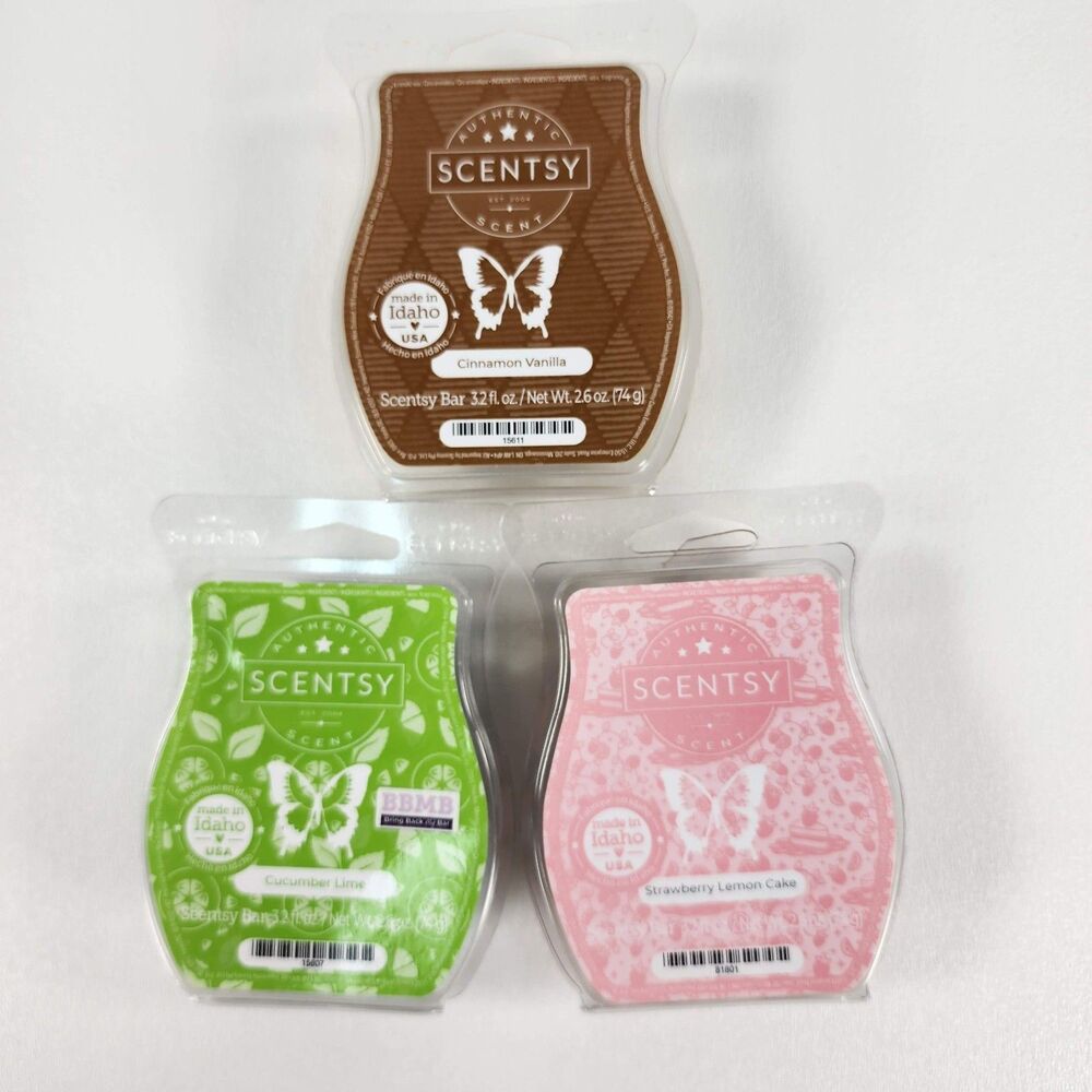 Scentsy Scent Bars Lot Of 3 NEW